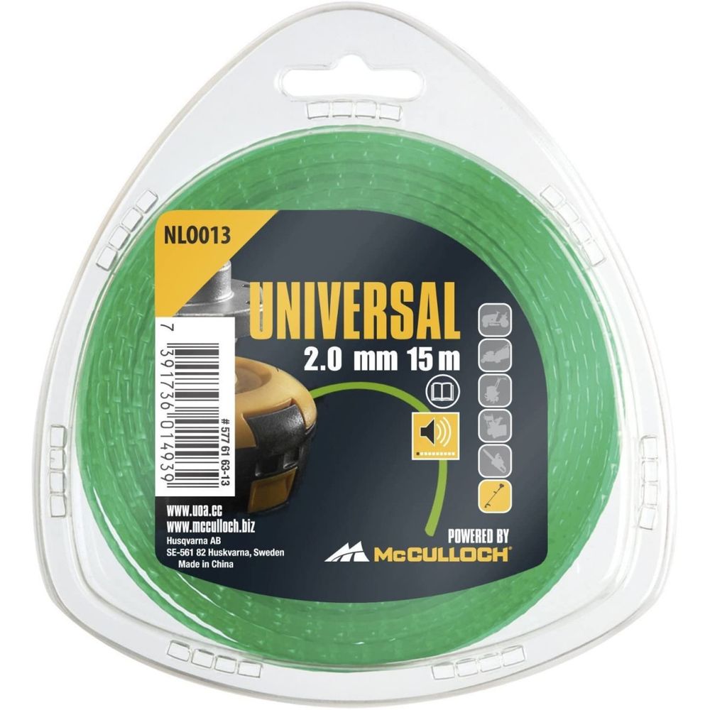 Fil de coupe-herbe en nylon 2mm x 15m nlo013