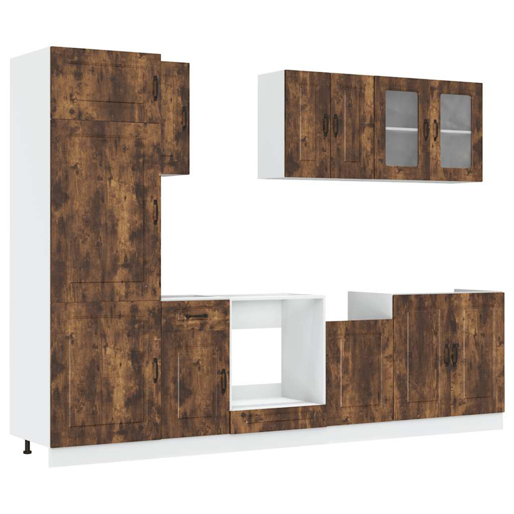 Ensemble d'armoires de cuisine 8 pcs kalmar bois d'ingénierie