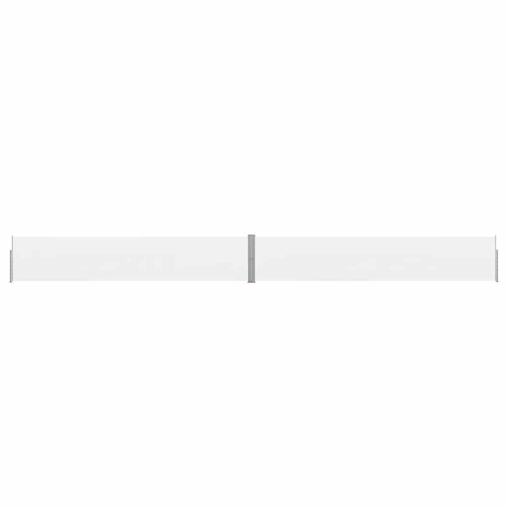 Auvent latéral rétractable de patio 140x1200 cm crème