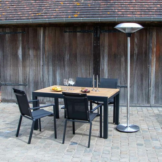 Chauffe terrasse électrique 2000w acier zephyr