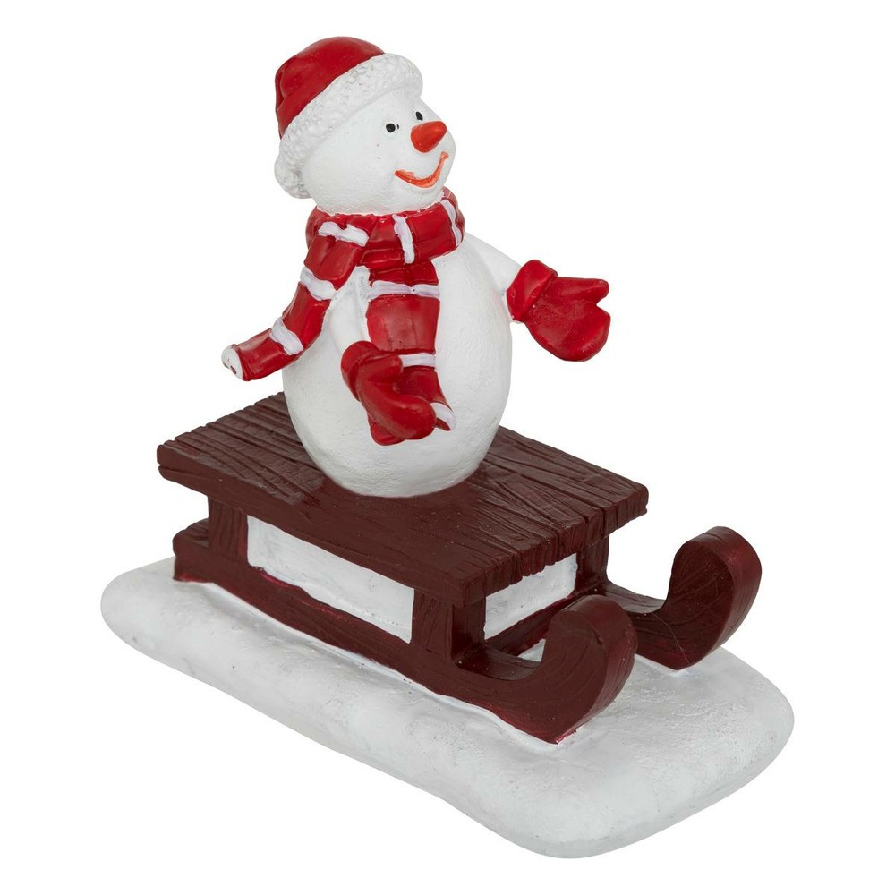 Santon pour village personnage avec luge h.9cm assorti