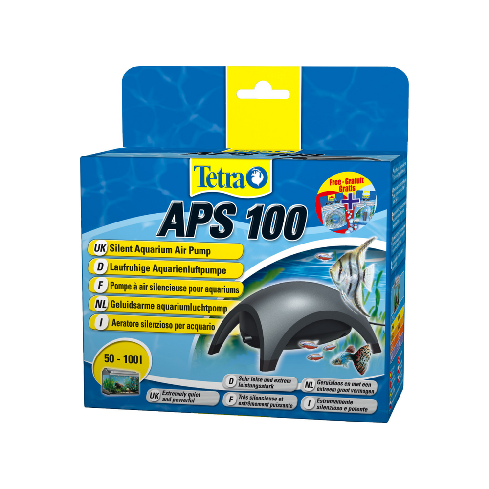 Pompe à air silencieuse pour aquariums aps 100 | 50 - 100 litres