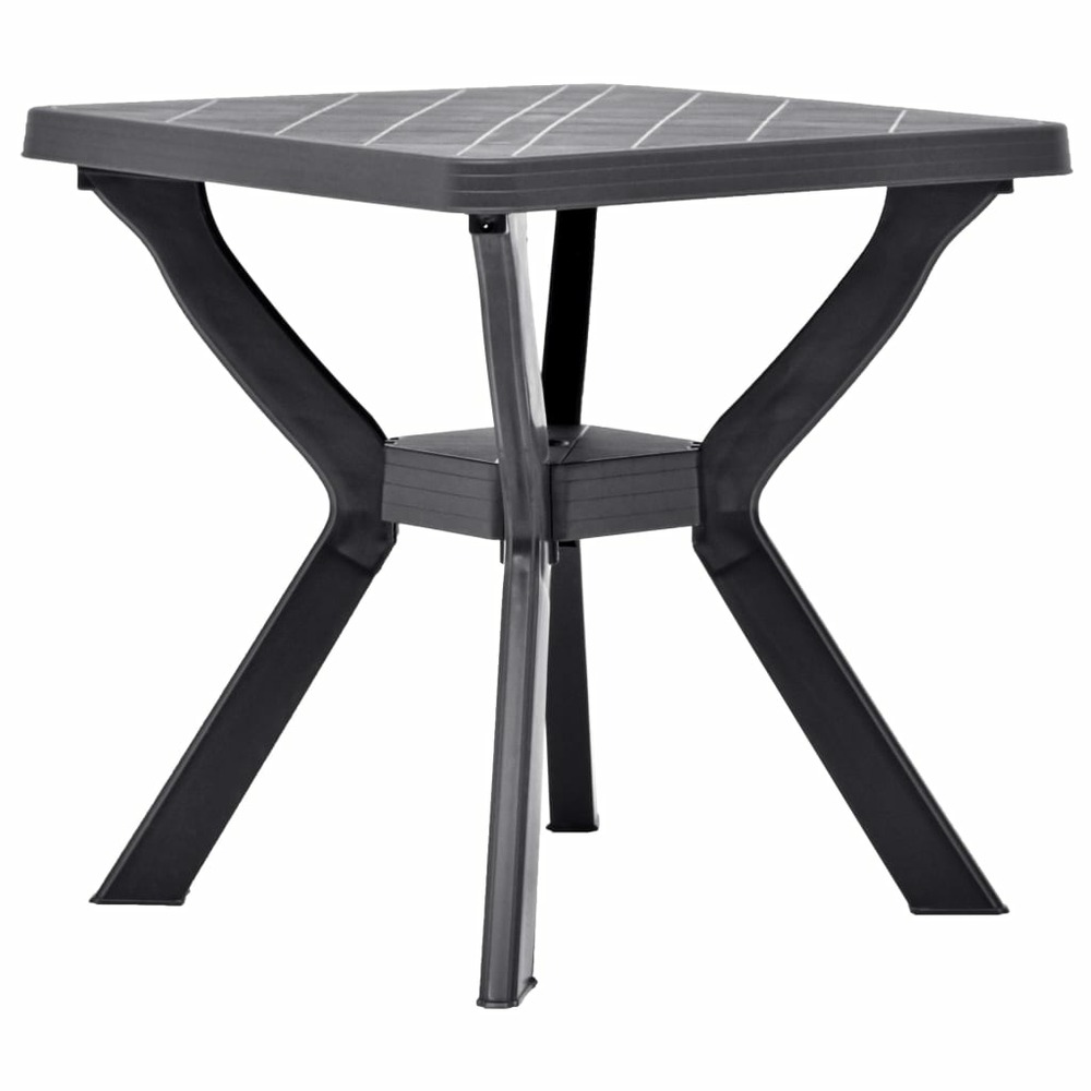 Table de bistro anthracite 70x70x72 cm plastique