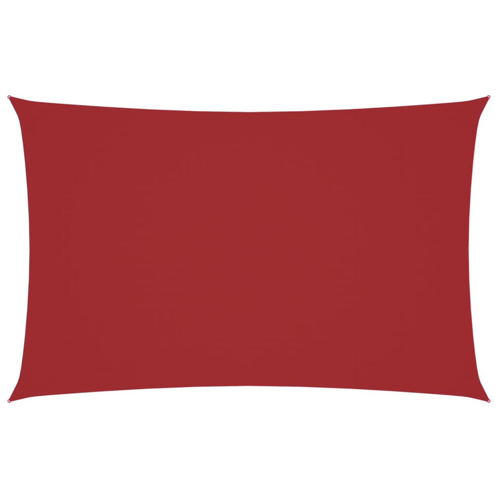 Voile de parasol tissu oxford rectangulaire 2x4,5 m rouge