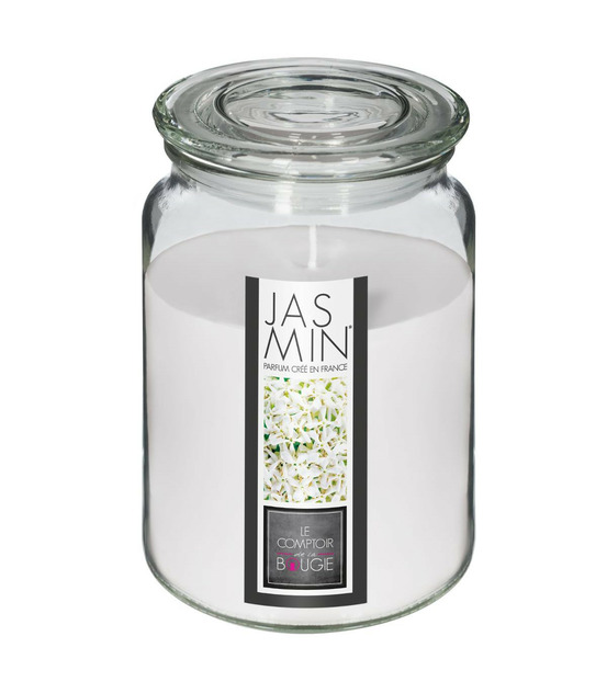 Bougie parfumée jasmin pot en verre 510 g