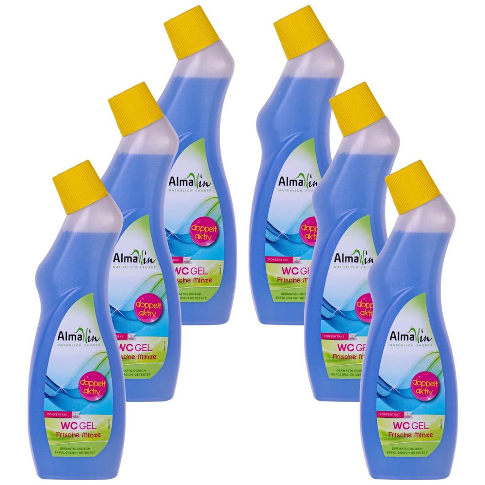 Nettoyant wc, gel wc, almawin aktiv, 6 x 750 ml, nettoyant cuvette wc