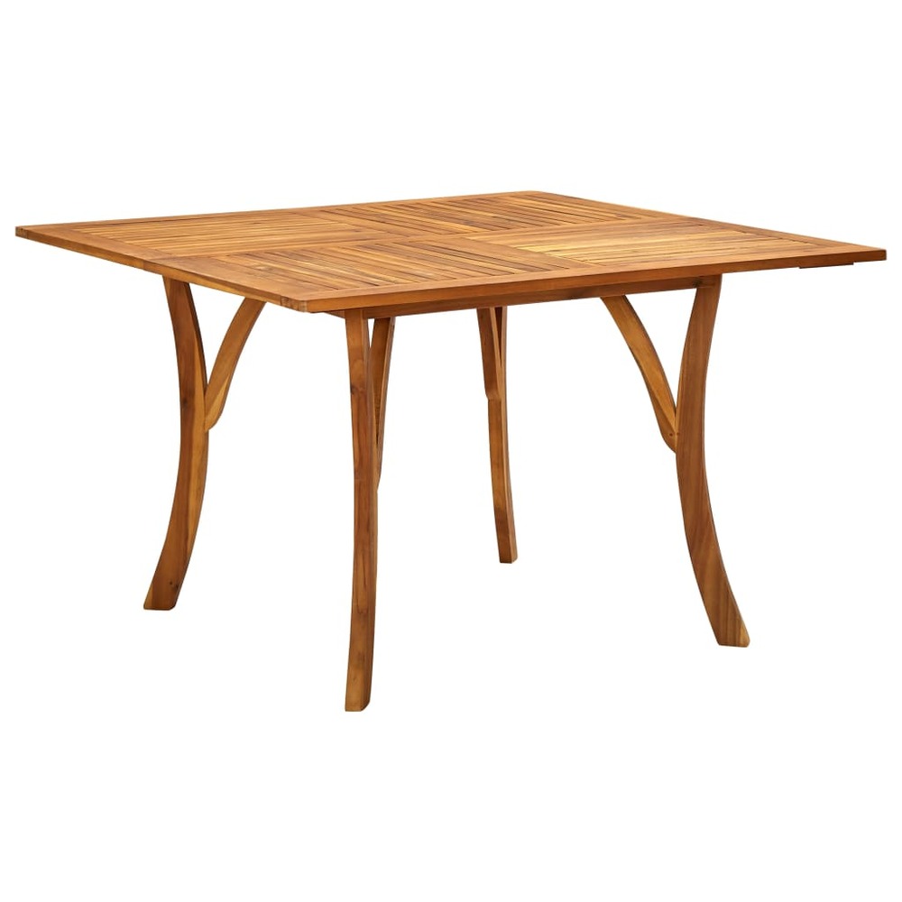 Table de jardin 120x120x75 cm bois d'acacia massif