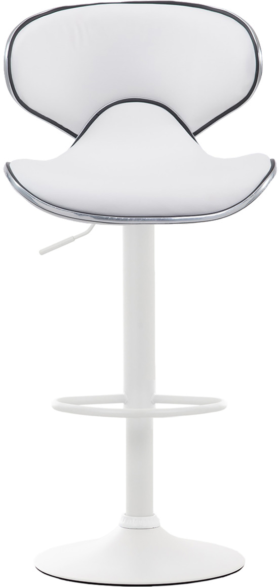 Lot de 2 tabourets de bar las vegas v2 simili cuir blanc
