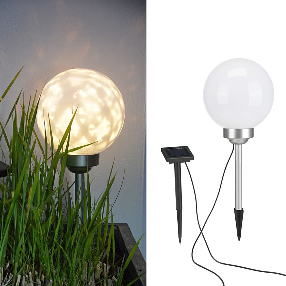 Boule Lumineuse 50cm Buly Lampe d'extérieur solaire + rechargeable - Boule  Lumineuse Extérieur