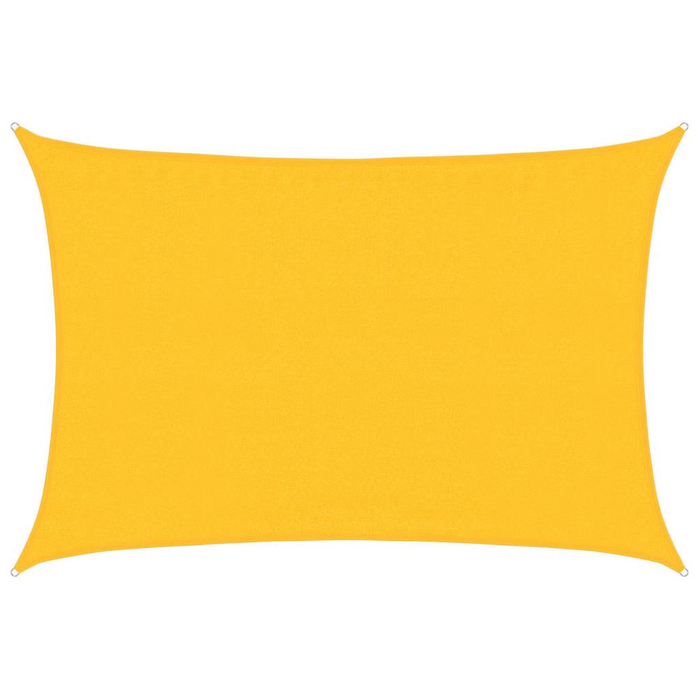 Voile d'ombrage 160 g/m² rectangulaire jaune 3,5x5 m pehd
