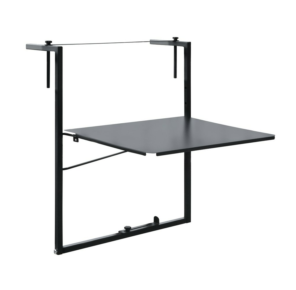 Table de balcon réglable soléa - 55x45 cm - anthracite
