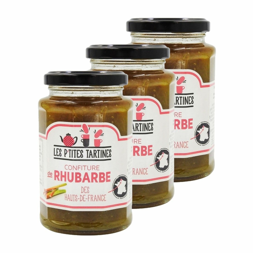 Confiture rhubarbe haut de france - les p'tites tartines