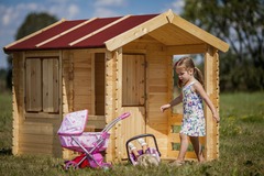 Maison en bois pour enfants - 1.1m2 - 182 x 146 cm - M501