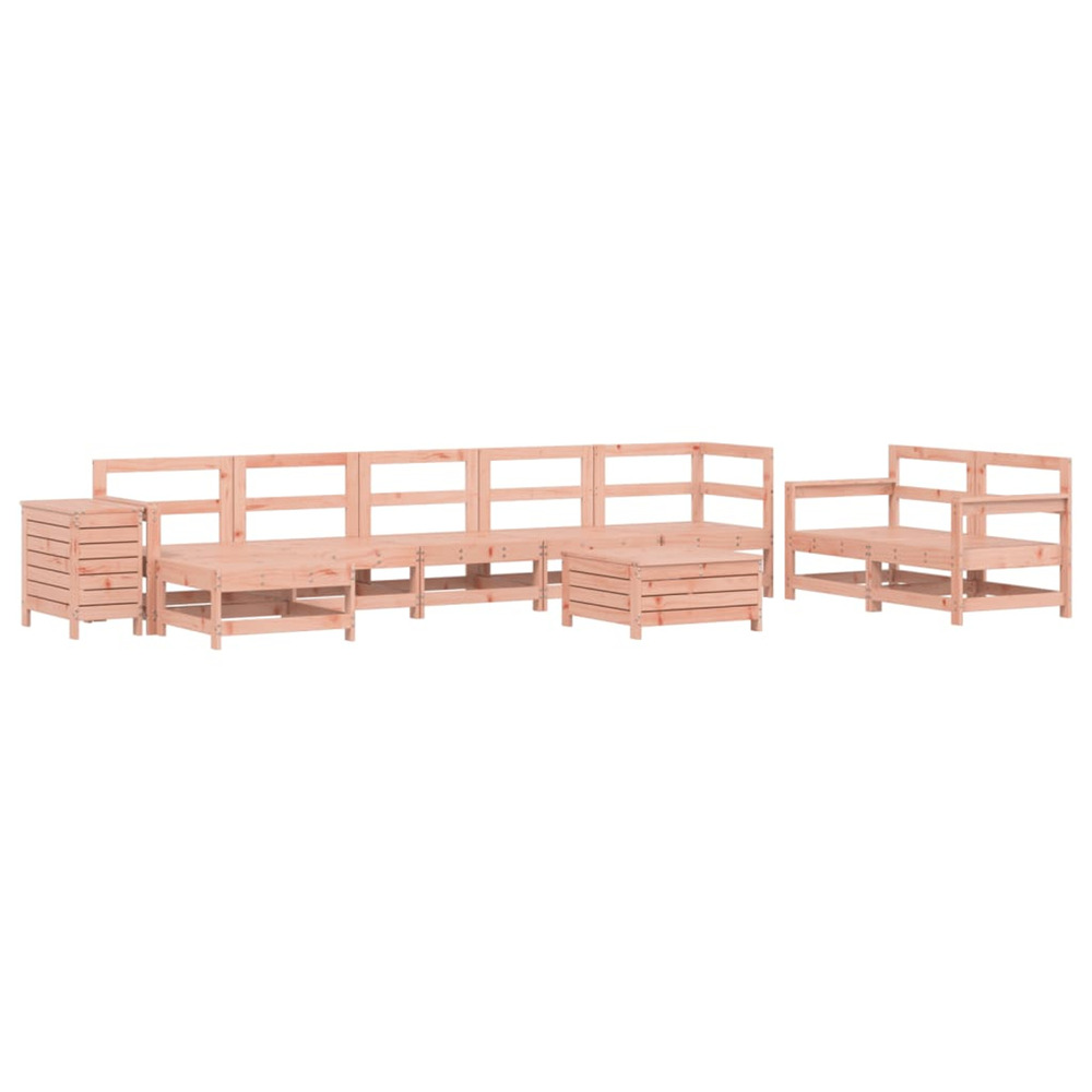 Salon de jardin 10 pcs bois massif sapin de douglas