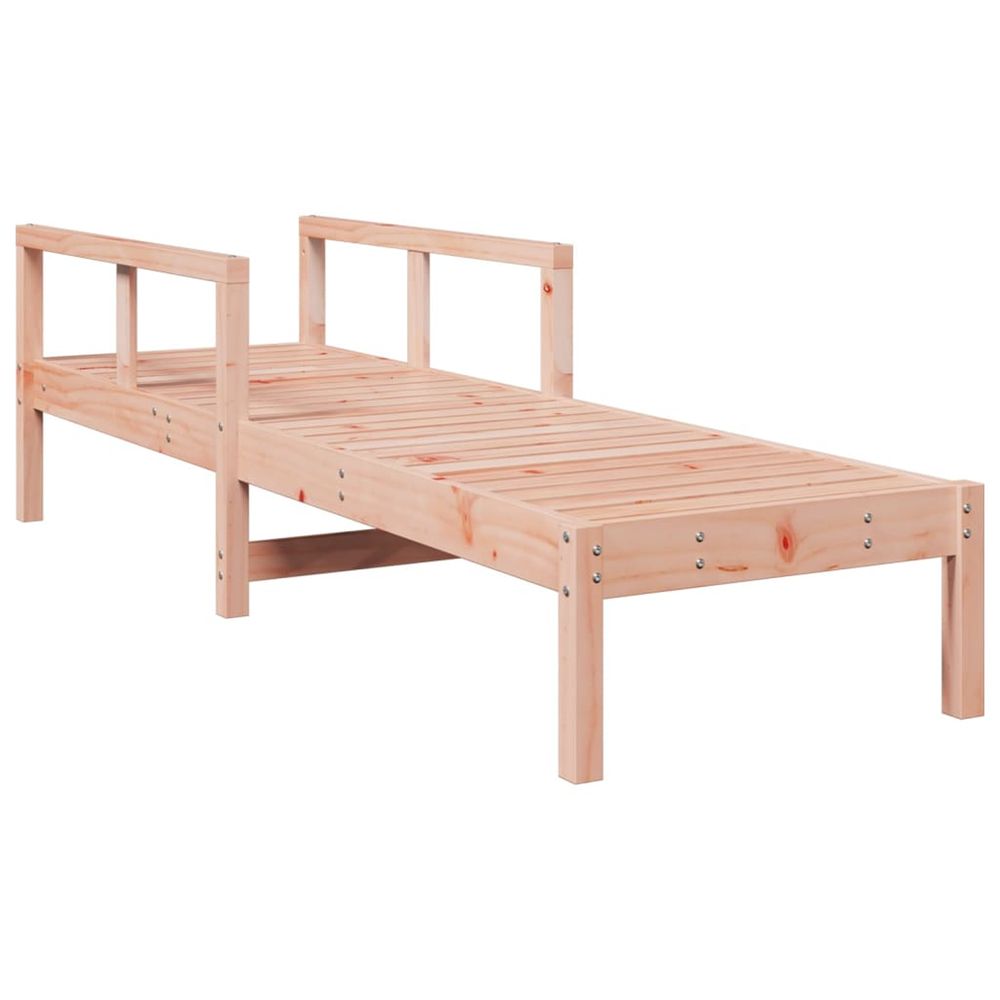 Chaise longue 199,5x62x55 cm bois massif de douglas bain de soleil