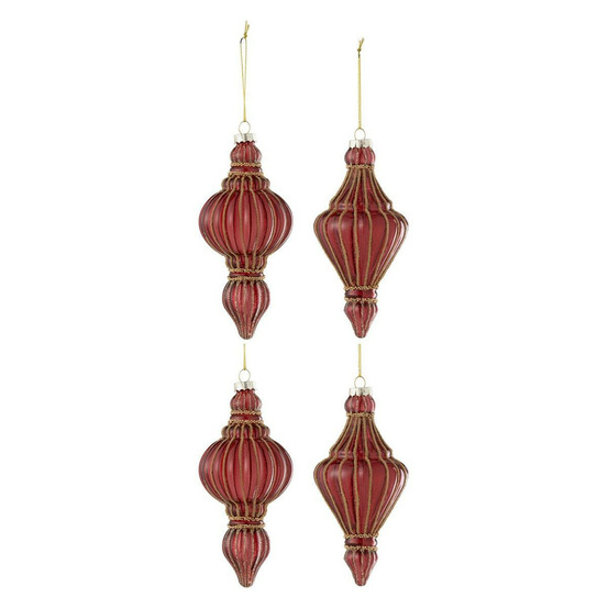 Lot de 4 boules de noël