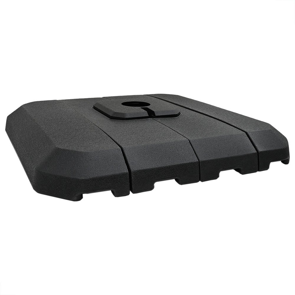 Set de bases de parasol à cantilever en 4 pièces - 130 kg de sable ou 90 kg d'eau