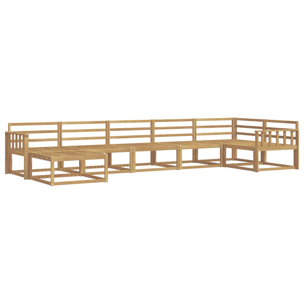Ensemble de canapés d'extérieur 7 pcs blanc