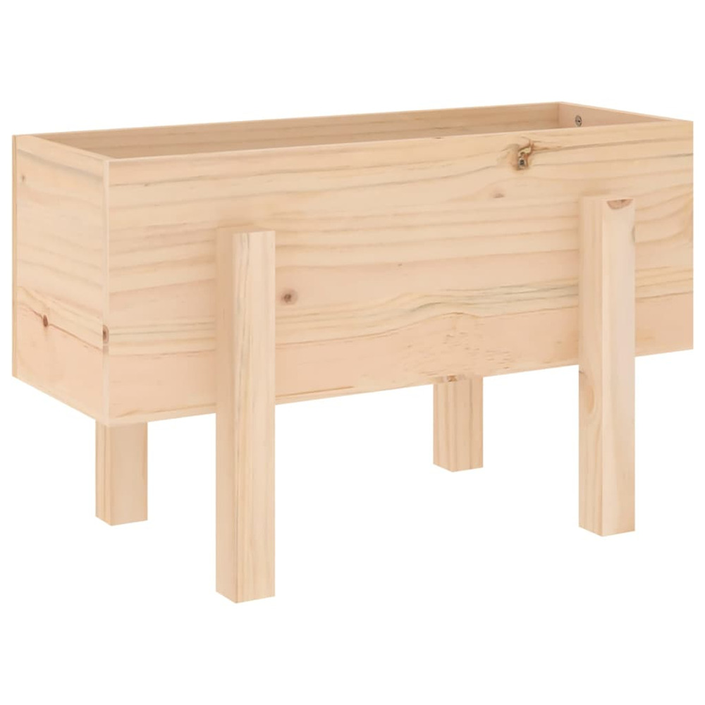 Jardinière d'extérieur 62x30x38 cm bois massif de pin