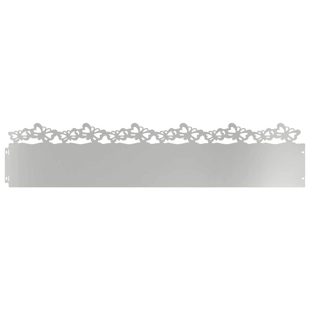 Bordures de pelouse 30 pc 103 x 0,05 x 22 cm acier galvanisé