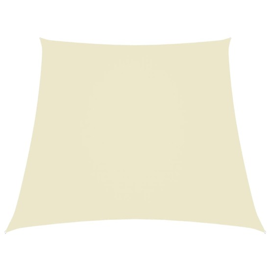 Voile de parasol tissu oxford trapèze 2/4x3 m crème