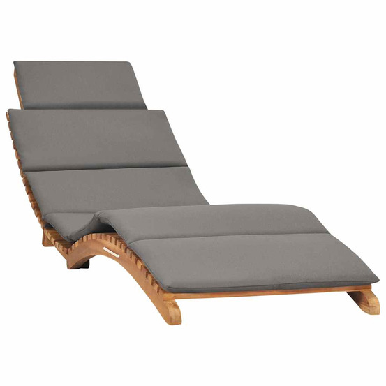 Chaise longue pliable avec coussin