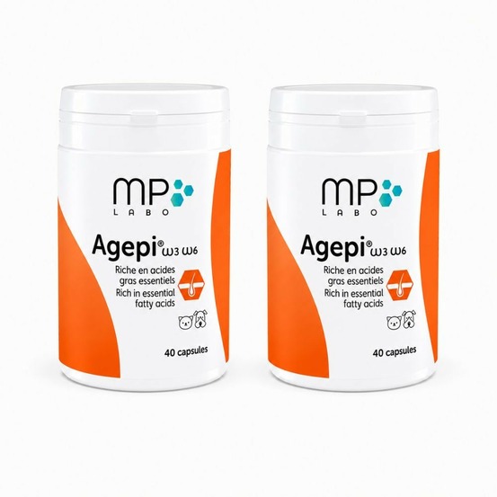 Agepi omega 3 et 6 - pelage - mp labo 2x40 comprimés