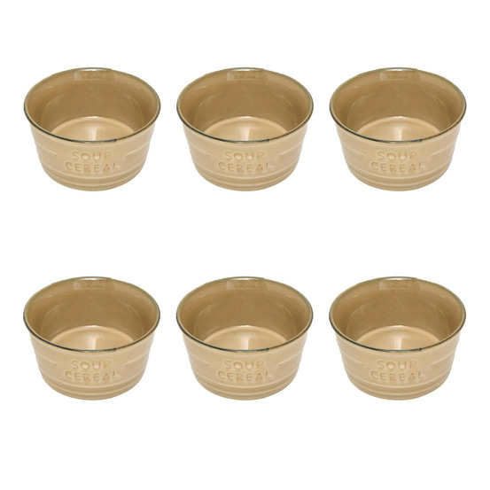 Lot de 6 bols en faïence