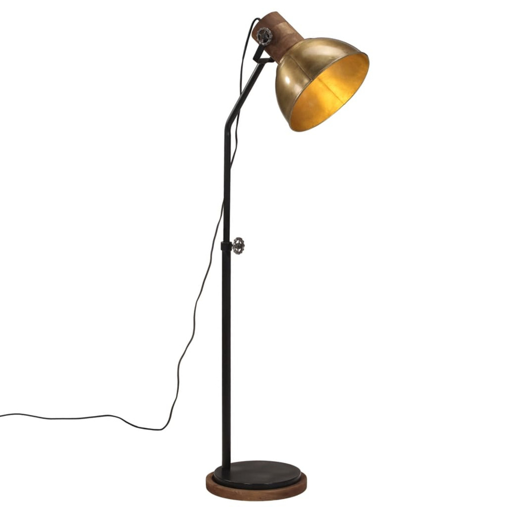 Lampadaire 25 w laiton antique 30x30x100-150 cm e27