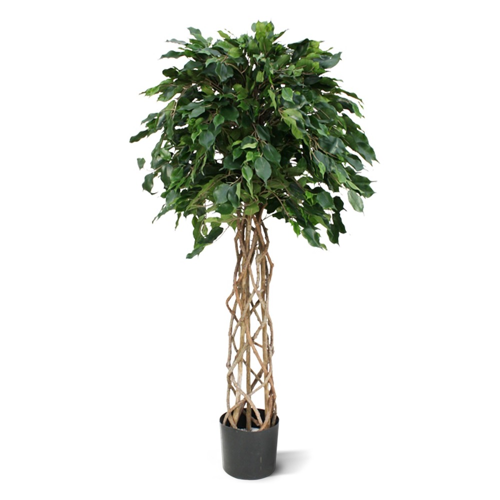Ficus exotica artificiel 150 cm vert boule sur tige