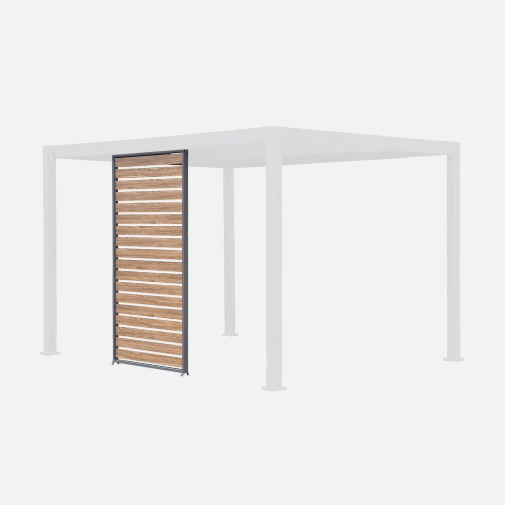 Persienne 130cm pour pergola bioclimatique aluminium 3x4m triomphe
