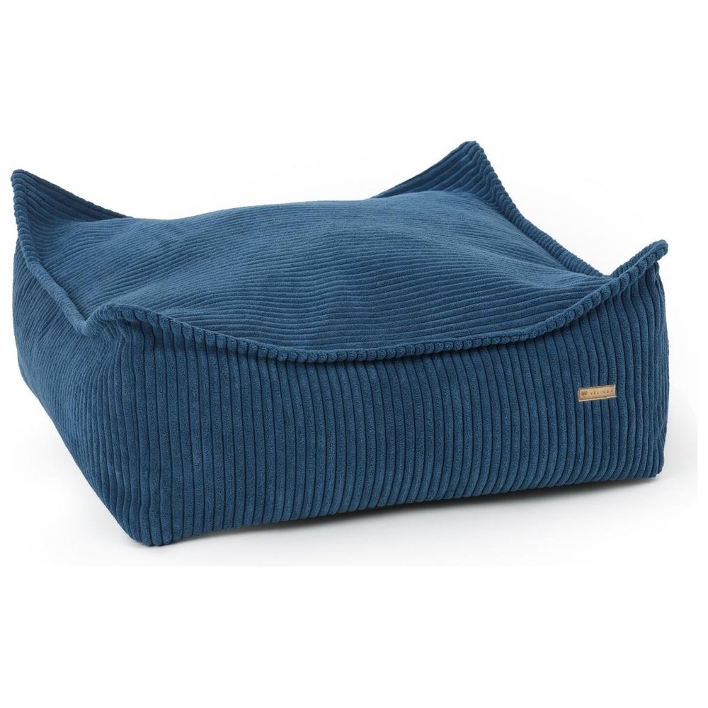 Velinda panier pour chien et chat 60 x 60 — bleu marine (velours côtelé)