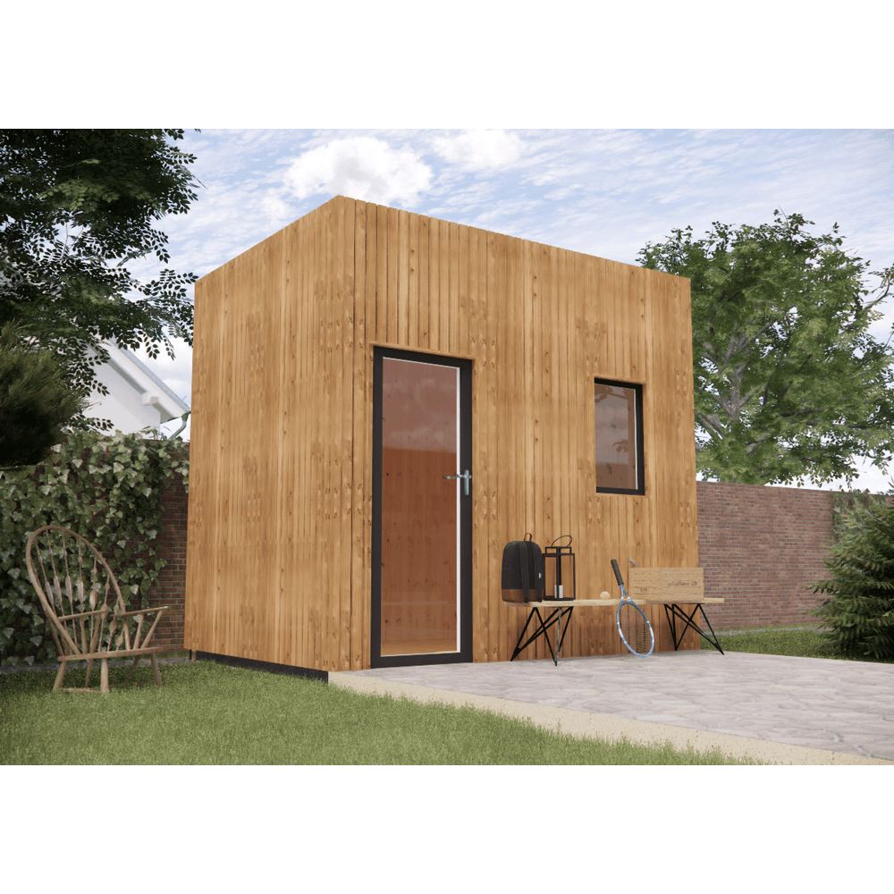 Studio de jardin re2020 en bois 3,3 x 2,4 x 3,2 m / isolation re2020