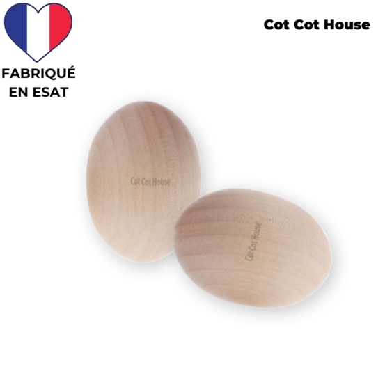 Oeuf factice en bois fabriqué en france !