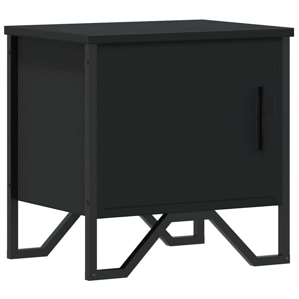 Table de chevet noir 40 x 30 x 40 cm aggloméré