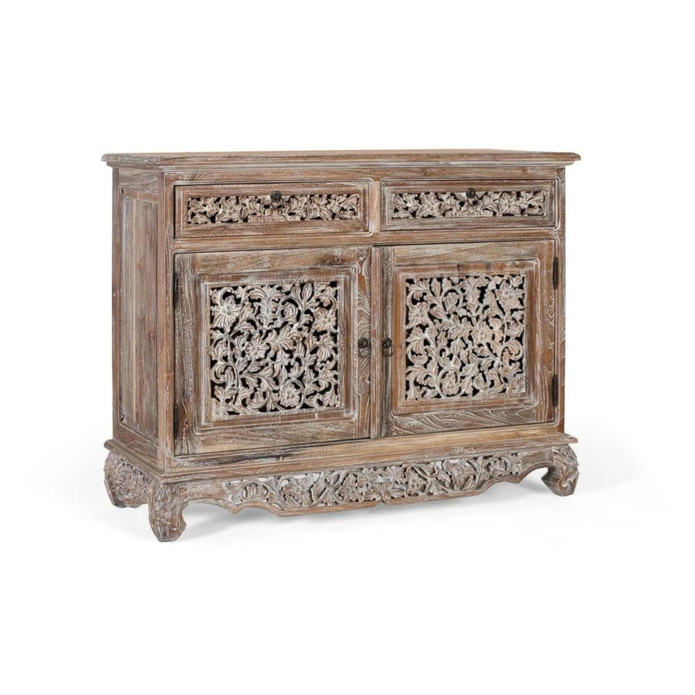 Buffet bois marron - décoration d'autrefois