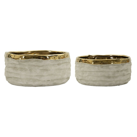Lot de 2 cache-pots bas