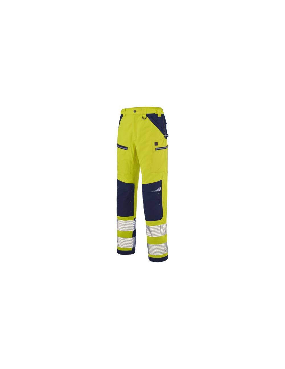Pantalon spanner hivi orange fluo/bleu marine t5
