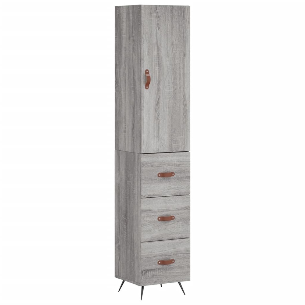 Buffet bahut commode armoire meuble de rangement organisateur cuisine salle de séjour salon haut sonoma 34,5 x 34 x 180 cm bo