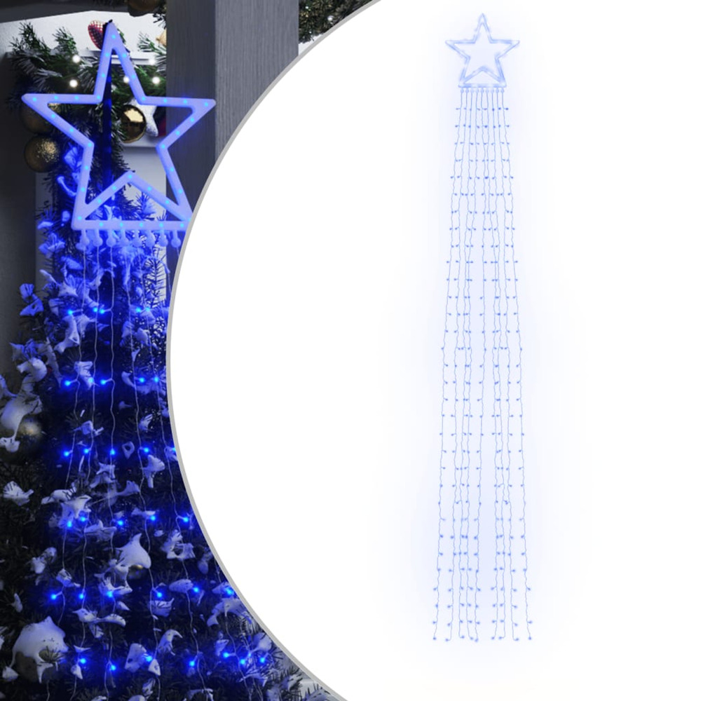 Guirlande de sapin de noël 320 led bleu 375 cm