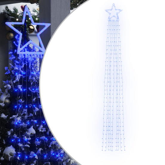 Guirlande de sapin de noël 320 led bleu 375 cm