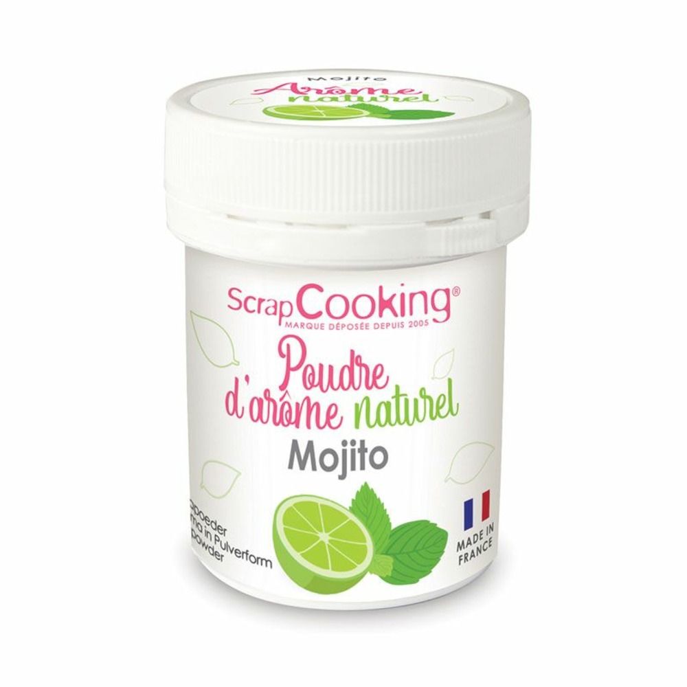 Arôme alimentaire naturel en poudre goût mojito 15 g