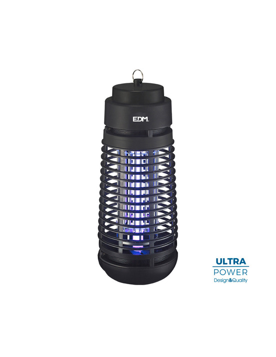 Exterminateur d'insectes electrique 1x6w ø12x30cm couleur noir edm