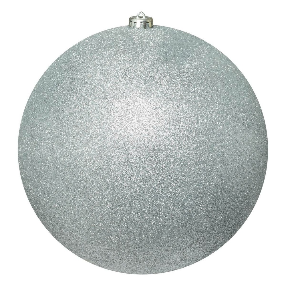 Boule maxi d.25cm pailletée argent