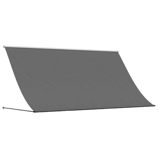 Auvent rétractable anthracite 300x150 m tissu et acier