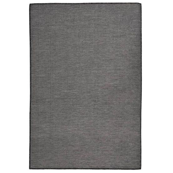 Tapis à tissage plat d'extérieur 120x170 cm gris