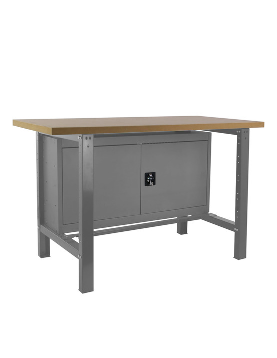 Etabli simonwork bt6 mdf cabinet 1800 gris/bois gris/mdf 865x1800x750 - simonrack