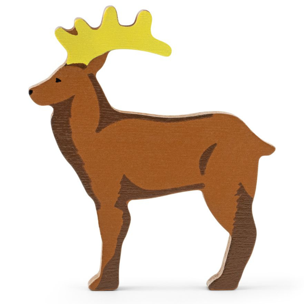 Figurine en bois fsc cerf