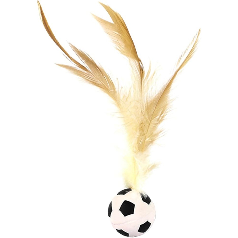 Jouet de ballon à plumes pour chat (lot de 2)