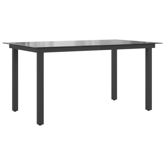 TABLE DE JARDIN NOIR 150 X 90-(866765)